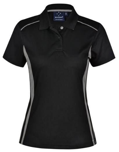 Picture of Winning Spirit, Ladies Cooldry S/S Contrast Interlock Polo